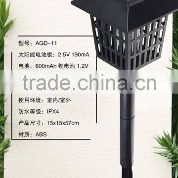 Popular Solar Power Efficient LED Bug Zapper Convenient Mosquito Insect Outdoor Killer Lamp photo-4