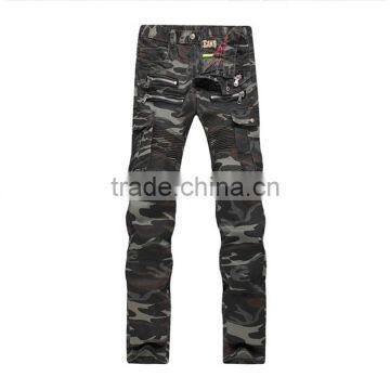 Men Latest Design Casual Jeans Camouflage Style Pants