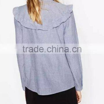 Runwaylover EY2360B Women Embroidery Blouses Floral Vintage Loose Office Linen Tops Ladies Shirts photo-3