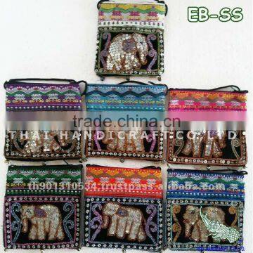 Thai Elephant Cotton HMONG Hill Tribe Shoulder Bag Cross Body Bag