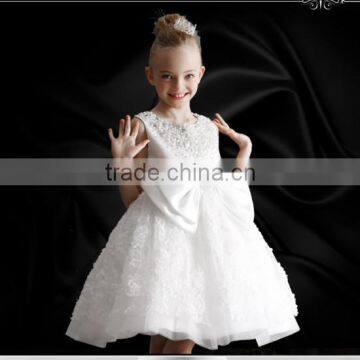 Fashionable Girl Party Dress With Bow Fancy White Girl Princess Dress Fancy Children Clothing GD90427-5