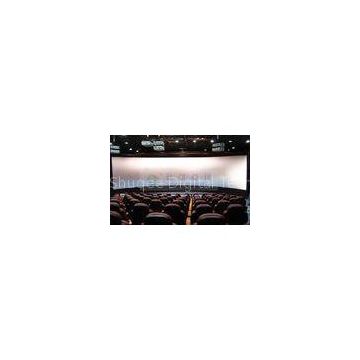 HD 3d movie theater / stereo cinema with Flat Arc Circular Screen / Motion chair