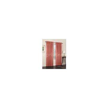 Madison Coral / Marine Color Window Panel Curtains 135 GSM No Grommets