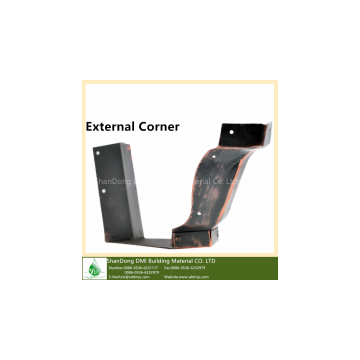 New styles Aluminum rain downpipe 90 degree outside corner, View outside corne