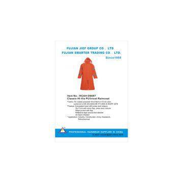 Classic HI-Vis PU/tricot Raincoat