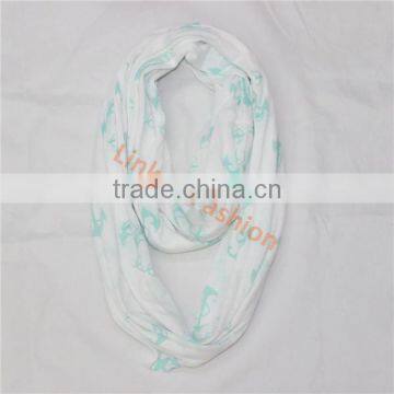 Wholesale fashionable anchor infinity scarf ribbon cachecol,bufanda infinito,bufanda