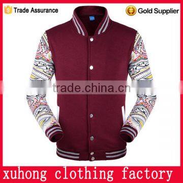 plain baseball custom polyester sublimation jacket for boys