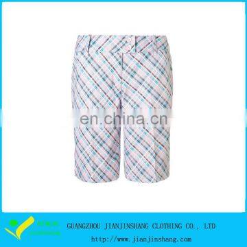 Laides High Qualtiy Slim Fitted Polyester Lycra Material Golf Shorts