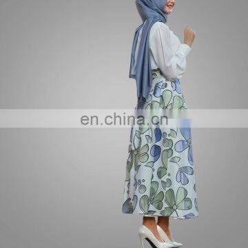 New Arrival Summer Latest Long Skirt Stylish High Waisted Printed Skirt For Women Plus Size Causal Long Maxi Skirt photo-5