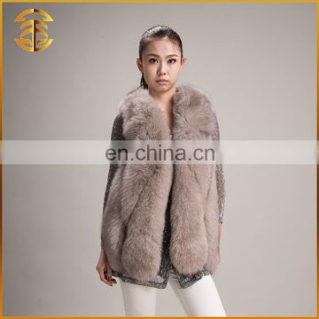 New Design Women Waistcoat Clothing Real Fur Women Vest