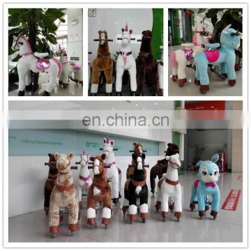 New arrival!!!HI CE ride on pony horse for kids in outdoor,walking pony toy in mall