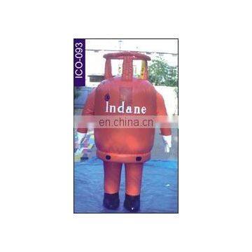 cylinder costume Mascot