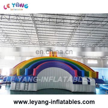 Sun theme Water park slides for Inflatable metal frame siwmming pool