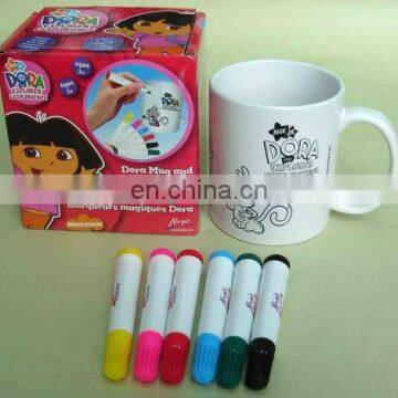 DIY mug/ceramic mug/paiting mug set