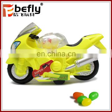 Promotional plastic best sweet candy toy motorcycle