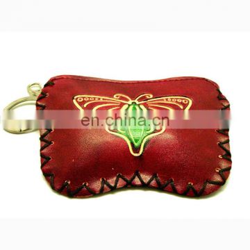 genuine leather coin purse pocket squeeze coin purse MCP-0017