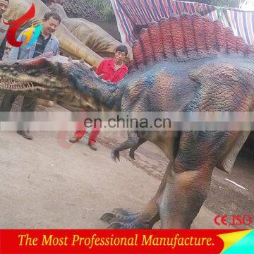 Robotic mechanical dinosaur costume for amusement