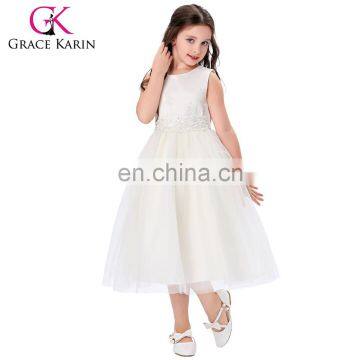 Grace Karin Cheap Sleeveless Ankle-Length Flower Girl Dress Patterns Birthday dress for girl of 7 Years Old CL008939-5