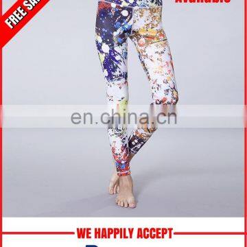 All over prined girls yoga leggings manufacturer