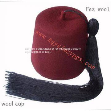 Fez wool cap / Turkish Fez Wool Cap / Turkish Cap / Turkey wool cap /  Muslim wool cap