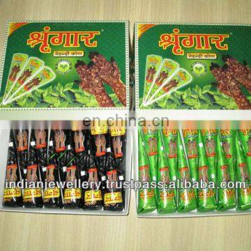 Indian henna cone manufacturer, natural henna tubes exporter, henna body art