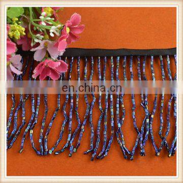 new product satin ribbon sewing tassel beaded fringe custom for garment/dress/bags