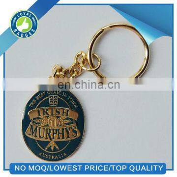 fashion enamel keychain with epoxy coated