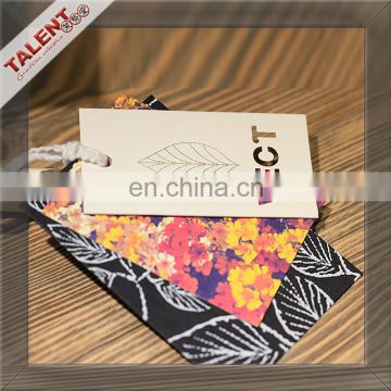 custom printed new design paper bag tag