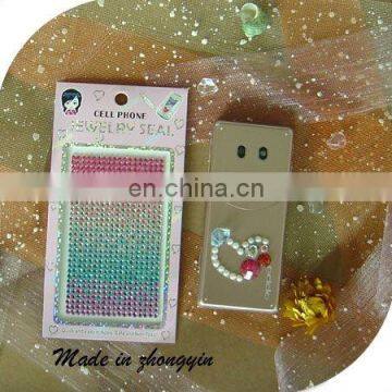 2014 Custom Rainbow Mobile Phone Crystal Diamond Sticker (ZY1-8014)