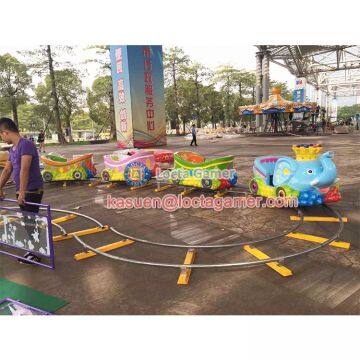 Zhongshan Amusement Park Children Rail Train 8 Seat Elephant Train, Electric Train, Earn Money, Kiddie Rides photo-3