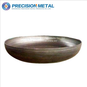 Stainless steel dished end ellipsoidal head with spherical shape