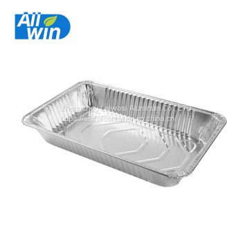 Disposable aluminum foil food container/fast food plate/BBQ tin tray