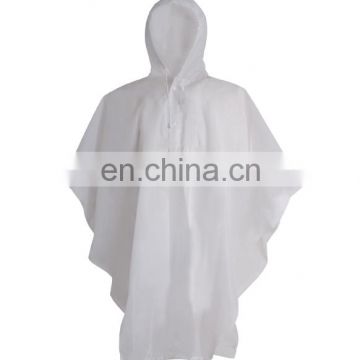 HOT SELLING PEVA HOODED RAINCOAT EVA RAIN PONCHO