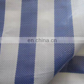 Water Proof PE Tarpaulin with Plain Color Or Strip Color for covering