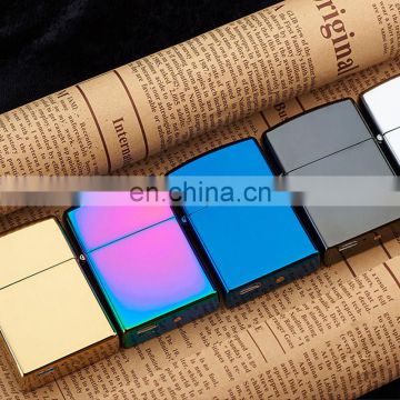 2018 cross-arc pulse lighters USB rechargeable creative metal lighter