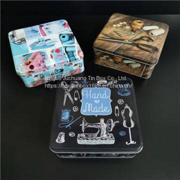 Card Tin Box Hinged Sugar Tin Candy Chocolate & Cake