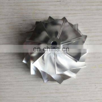 GT3084 61.33/82.00mm 7+7 blades high performance milling/aluminum 2618/billet turbo compressor wheel