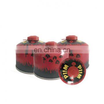 Hebei threaded valves 230g and butane gas canister for climber 230g