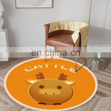 Household manufacturers 3d printed non-slip round kitchen door mat