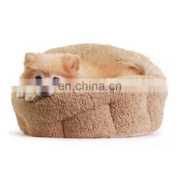 hot sale furry soft long plush thick custom pet travel dog bowl set