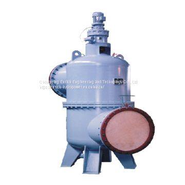 DLS ZLSH Vertical Completely Fully Automatic Filtration Drainage Sewage Cleaning Water Filter for technical cooling water supply treatment for Hydropower hydroelecric power Plant HPP HEPP SHPP SHEPP