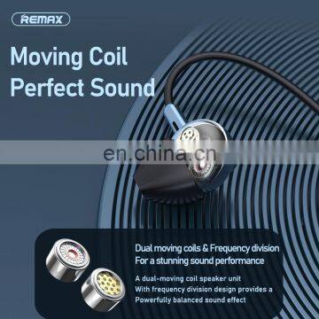 Remax RM-512 Cheap Metallic Wired Earphones In-ear Mini Headphone Sports Earphone With Mic