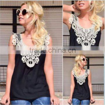 fashion summer women vest plus size pin up lace casual tank top best seller
