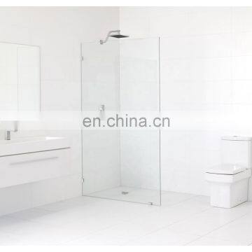 bathroom clear tempered shower glass