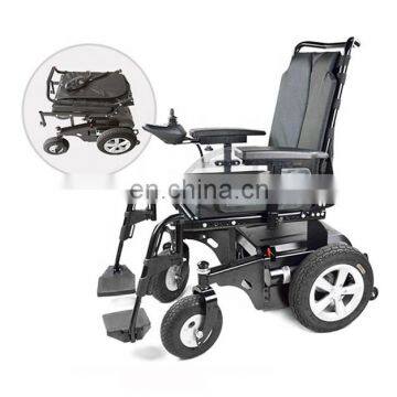 Adjustable height folding power electric wheelchair for disabled