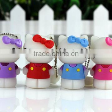 Hot selling low price hello ketty cartoon usb stick wholesale free samples