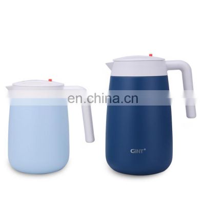 cute 1 liter Vacuum  Insulated18/8  Stainless Steel Coffee Pot tea pot Easy to operate