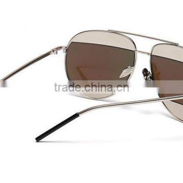 2016 New Designer Two Colors Sun Glasses Split 3 Parts Mirror Lens for Women photo-3
