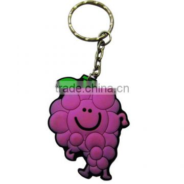 OEM 2D Or 3D Custom Logo Rubber Keyring / Promotion PVC Keychain