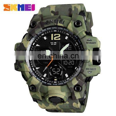 Skmei 1155B Shock Men Military Army Mens Watch Reloj Led Digital Sport Watch for Men Analog Watches Male Relojes